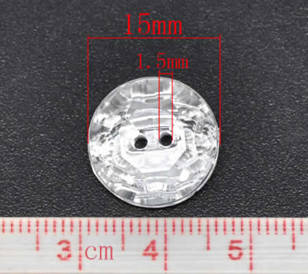 Bling Bling Acryl Knoopje