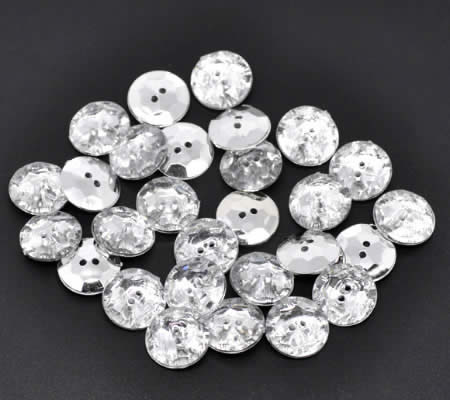 Bling Bling Acryl Knoopje