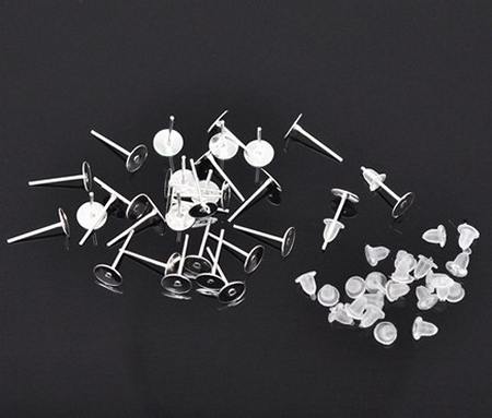 Oorbel Plakstekertjes / Plakvlak 6mm