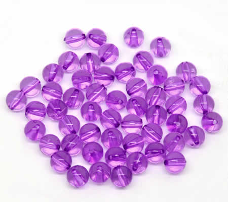 50 Stuks Transparant Acryl Paars