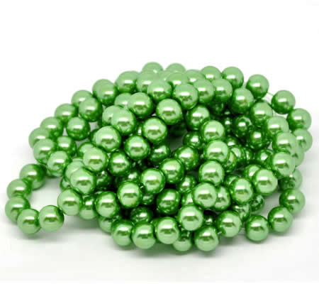 Glasparel snoertje - 10 mm  Appelgroen