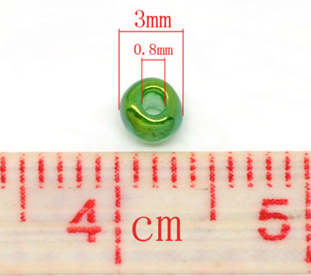 20 gram Rocailles Groen Regenboog
