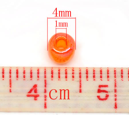 20 gram Rocaille Oranje AB (regenboog)