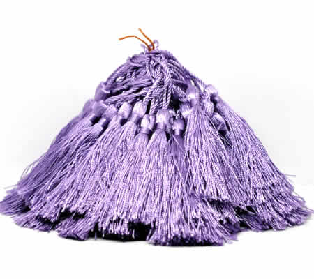 1x Kwastje Lila 14 cm