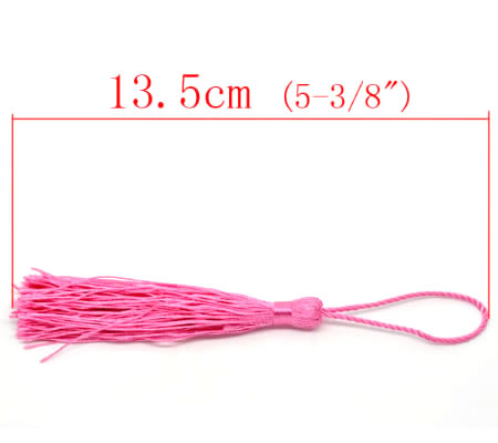 1x Kwastje Fuchsia 14 cm