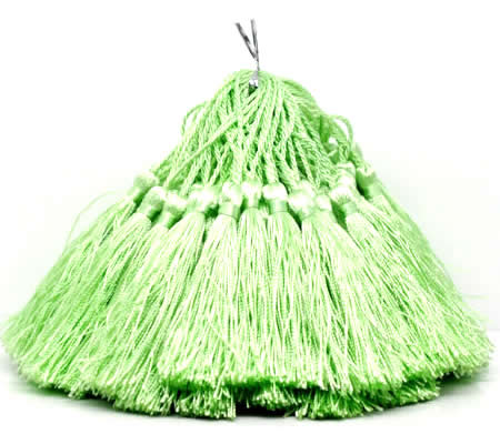 1x Kwastje 14 cm Pastel Groen