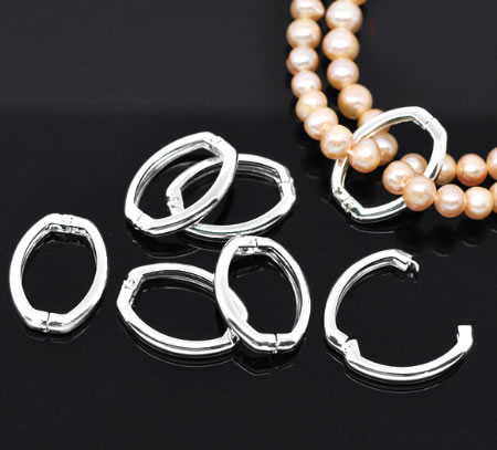 1x lichtzilveren klem