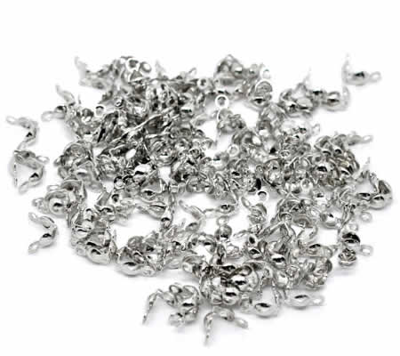 50 stuks kalot donker zilver