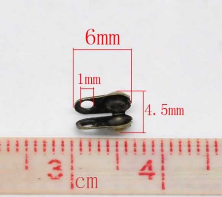 10 Kalotjes 6 x 4.5 mm / brons