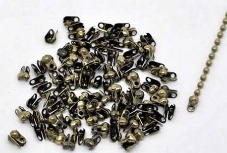 10 Kalotjes 6 x 4.5 mm / brons