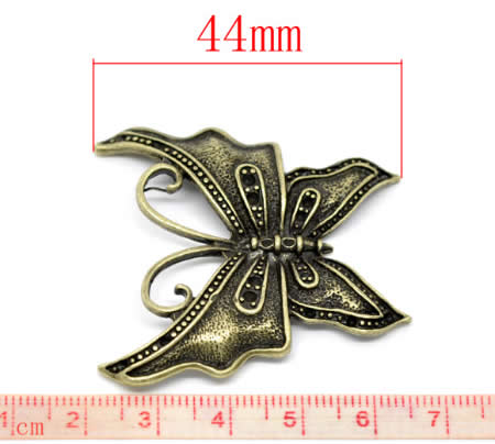 1x Bedel Grote Vlinder Brons