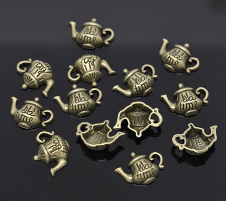 1x Theepotje Bedel Brons