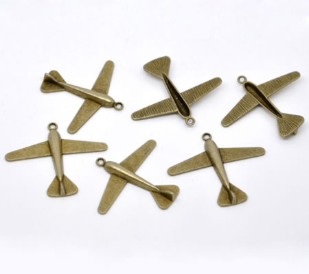1x Bedel Vliegtuig Brons (grote bedel)