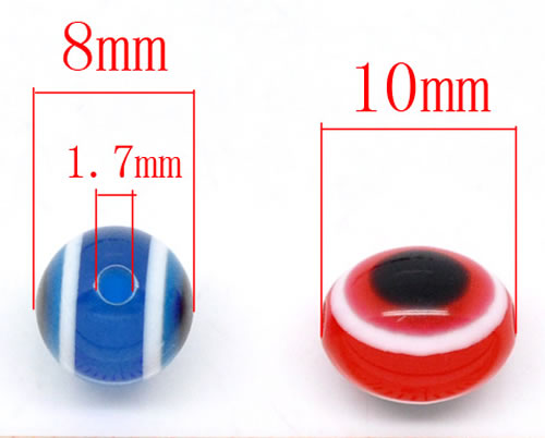 25x Mix Acryl Evil Eye Kraaltjes Mix