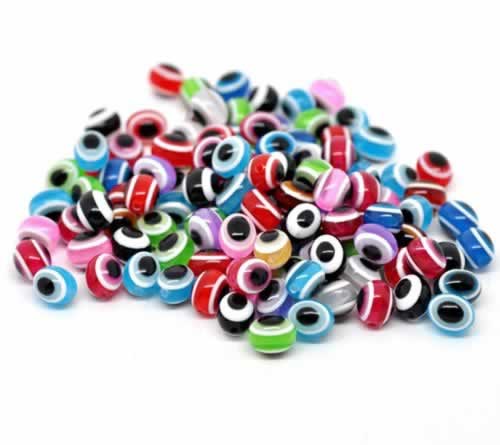 25x Mix Acryl Evil Eye Kraaltjes Mix