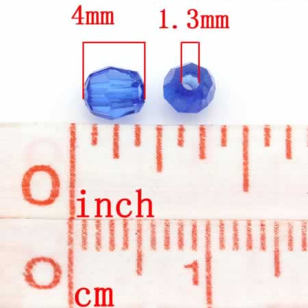 250x acryl facet kraaltjes mix 4mm