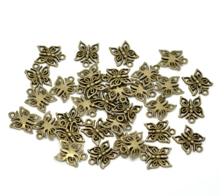 Bedeltje Kleine Vlinder Brons