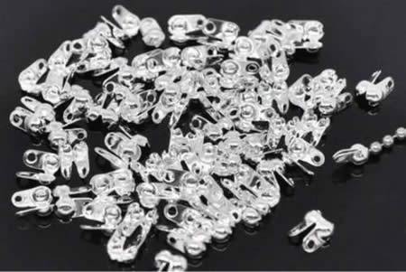 10 Kalotjes 6 x 4.5mm / Licht Zilver