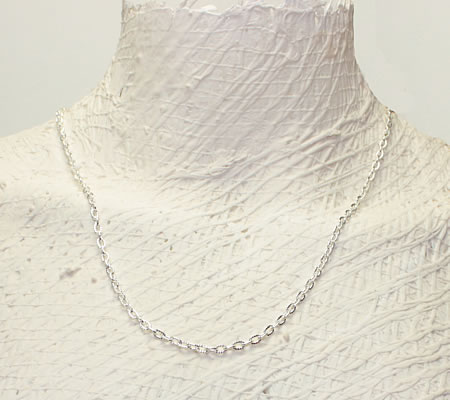 Ketting / Jasseron Licht Zilver Schakel 5 x 3 mm