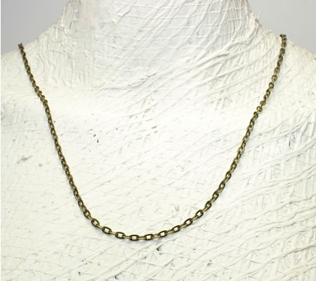 Ketting / Jasseron Brons Schakels: 3 x 5 mm