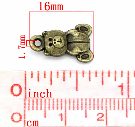1x Bedeltje Klein Beertje Brons