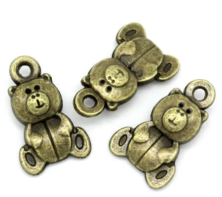 1x Bedeltje Klein Beertje Brons