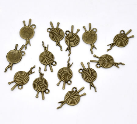 1x Bedeltje Breien Brons