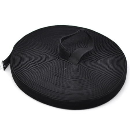 1 Meter Fluwelen Velours Band Zwart 13 mm