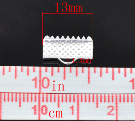 1x Koord Klem Licht Zilver