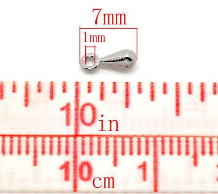 10 x pegelvormig ketting sluiter donkerzilver