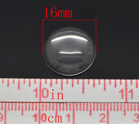 Glazen Cabochon rond 16 mm