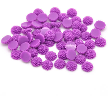 Cabochon chrysant Cerise