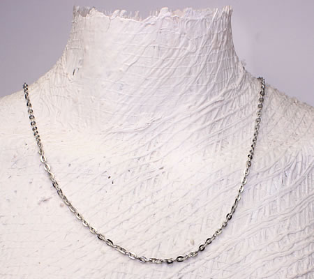 10 Meter Ketting Donker Zilver Ketting