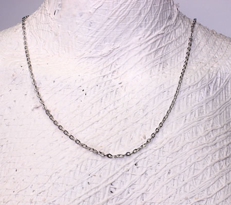 5 meter ketting Donker Zilver