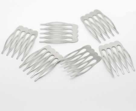 1stuks Haarkammetje Donker zilver