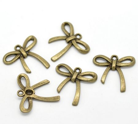 1x Bedel Strikje Brons 26 x 25 mm