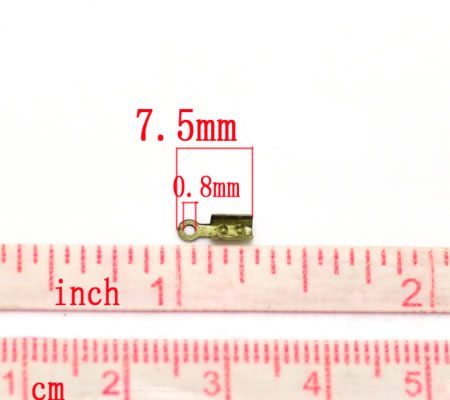 20 stuks koordklem brons