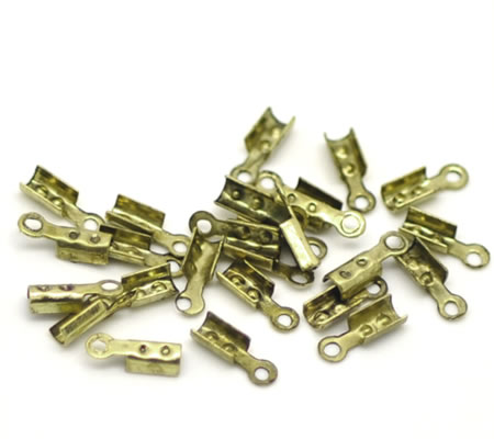 20 stuks koordklem brons