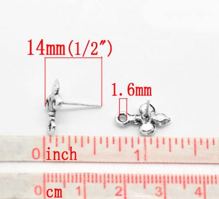 1 paar Stekertjes Fleur-de-Lis