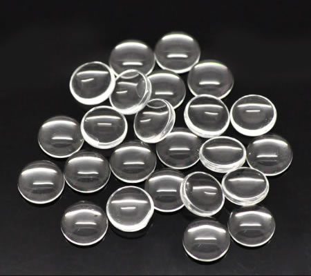 Glazen Cabochon rond 10 mm