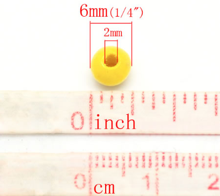 Houten Kraaltjes Mix 6 mm