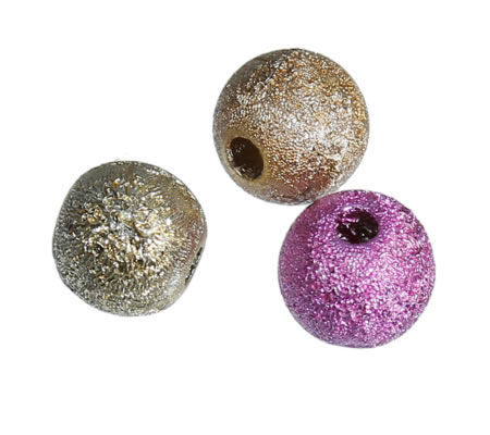 250x Acryl kraaltje Frosted ice 6 mm