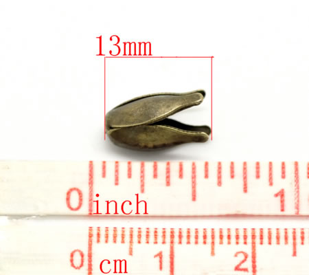 2x Kapjes Brons 10 mm