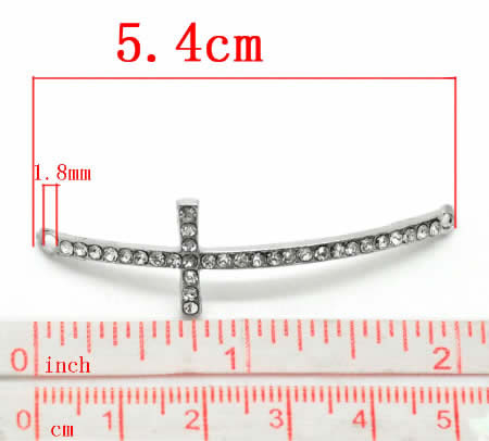 1x Armband Connector Donker Zilver