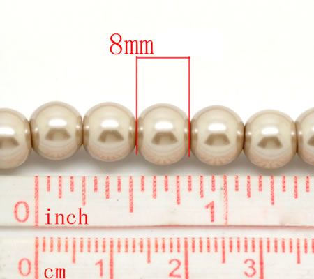 Snoertje Glasparel 8 mm Zalm