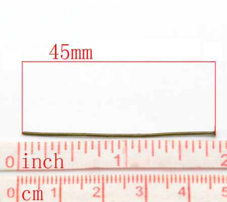 350x nietstiften Brons 45 mm