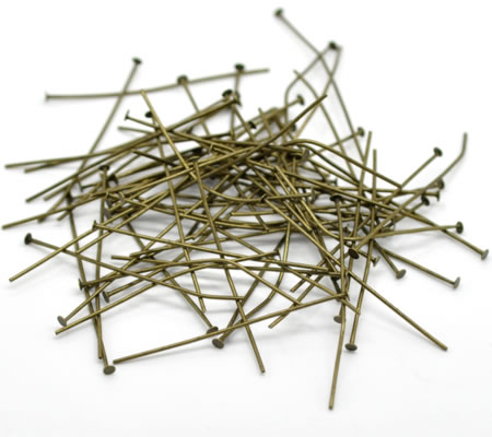 350x nietstiften Brons 45 mm