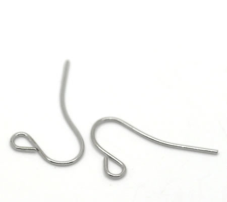 25 Paar Donker Zilveren oorbelhaakjes