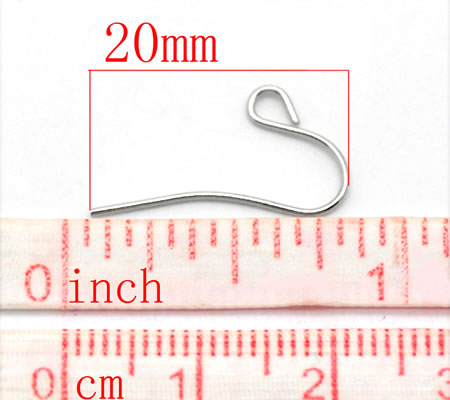 25 Paar Donker Zilveren oorbelhaakjes