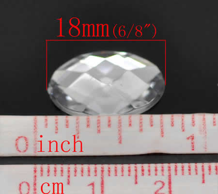 1 stuks Acryl cabochon / ovaal